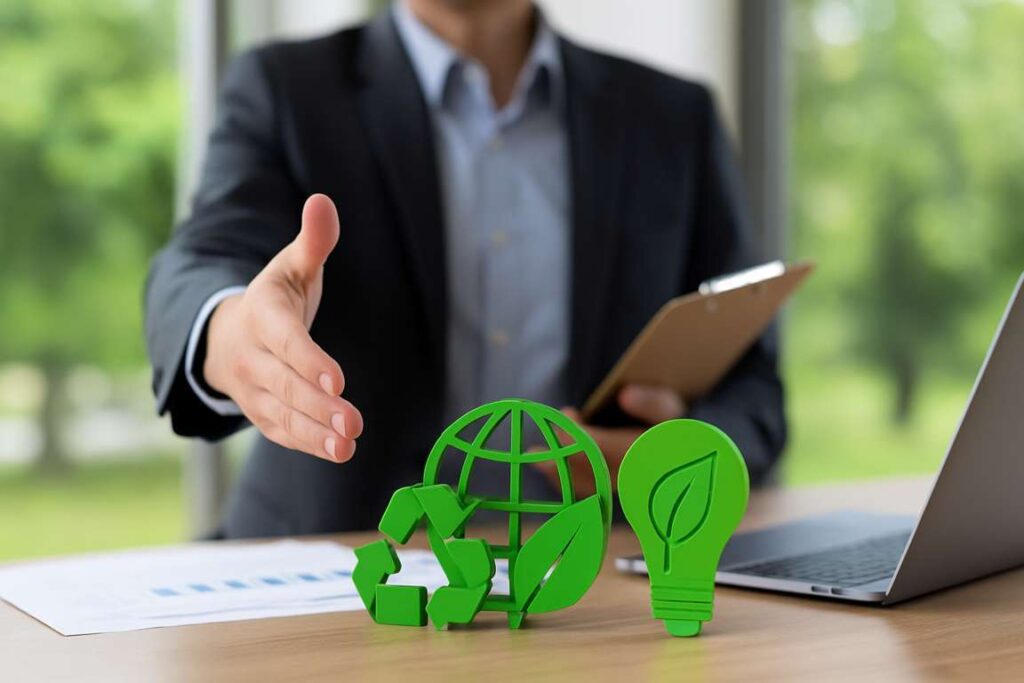 Aziende e sostenibilità - ChatGPT Image