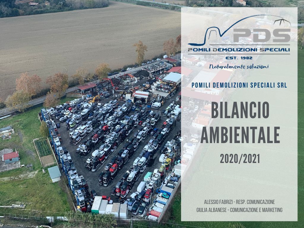 Copertina del Bilancio ambientale 2020/2021 | Pomili Demolizioni Speciali Srl