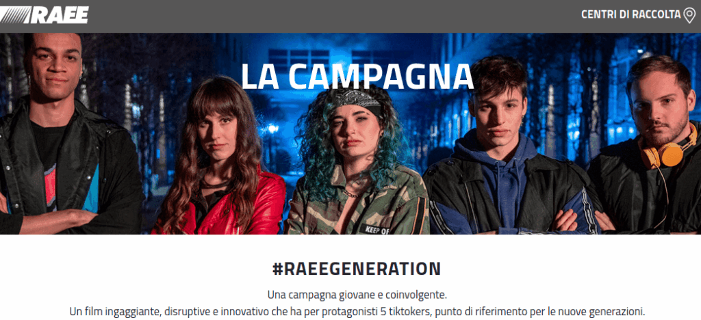 raccolta raee una campagna per giovanissimi